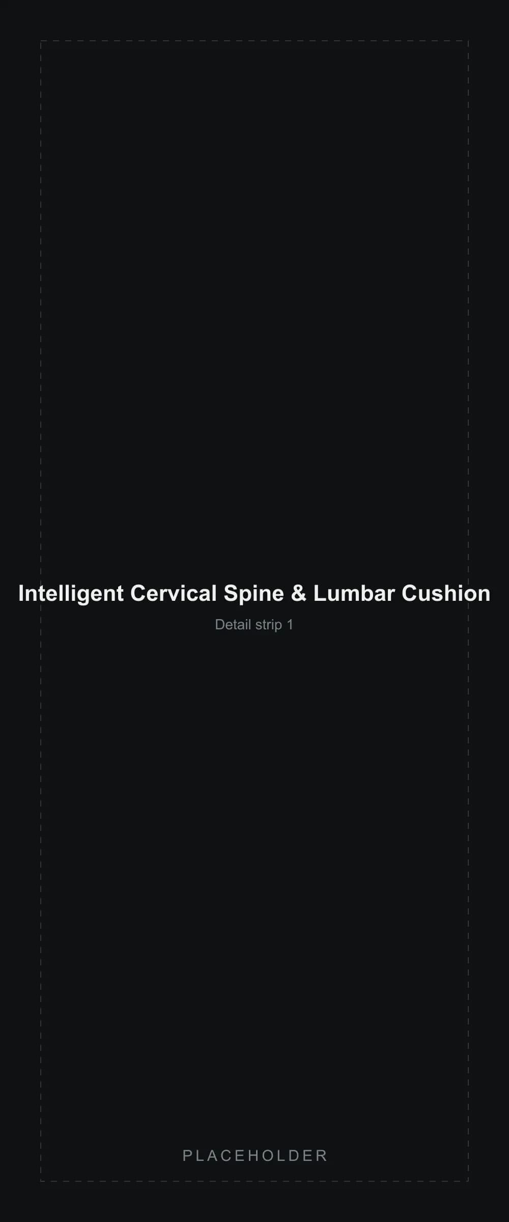 Placeholder detail strip segment 1 for the Intelligent Cervical Spine & Lumbar Cushion