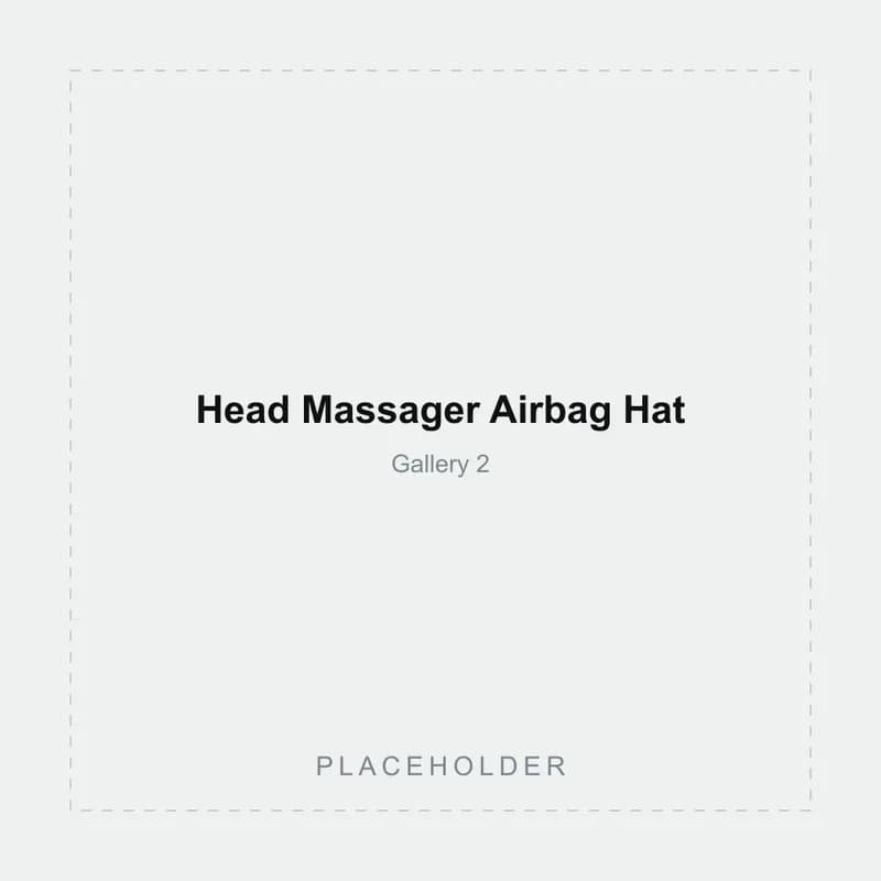 Placeholder gallery image 2 of the Head Massager Airbag Hat