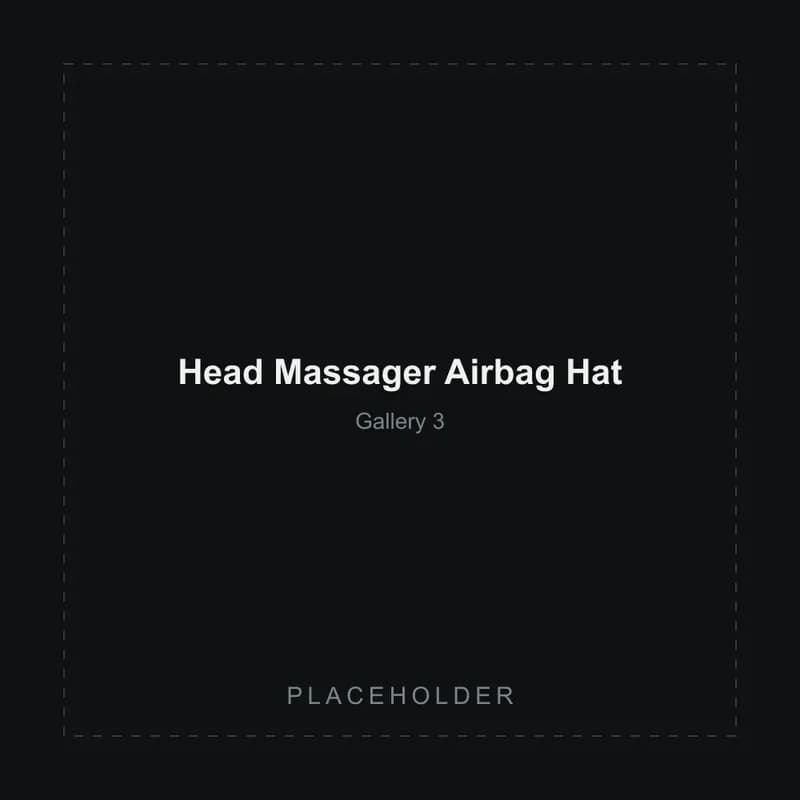 Placeholder gallery image 3 of the Head Massager Airbag Hat