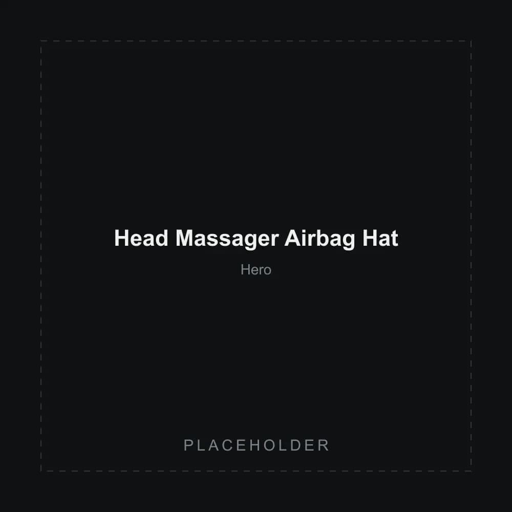 Placeholder image of the Head Massager Airbag Hat