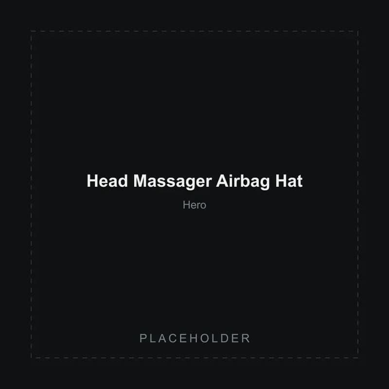 Placeholder image of the Head Massager Airbag Hat
