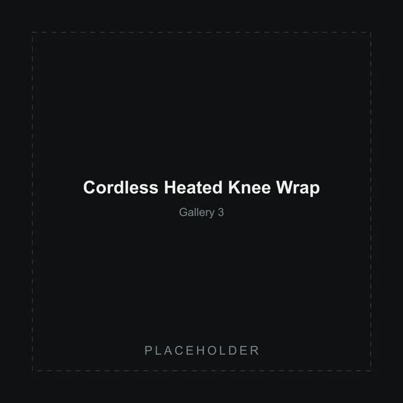 Placeholder gallery image 3 of the Cordless Heated Knee Wrap